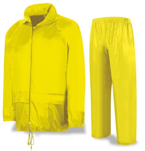 traje agua ingeniero amarillo poliester pvc
