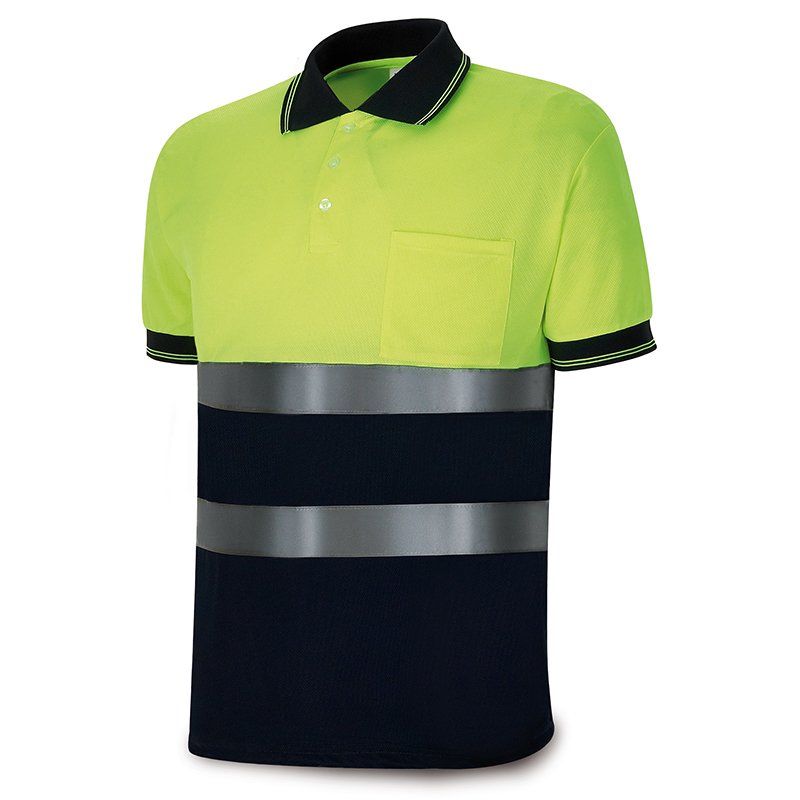 polo alta visibilidad prisma 1288pavxcrnfa amarillo azul marino