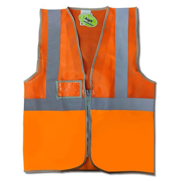 chaleco alta visibilidad malla cremallera 120g