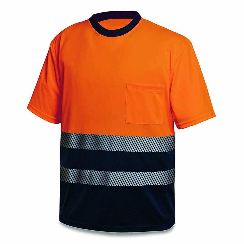 camiseta alta visibilidad dixie 1288tsavcsnfa naranja av azul marino