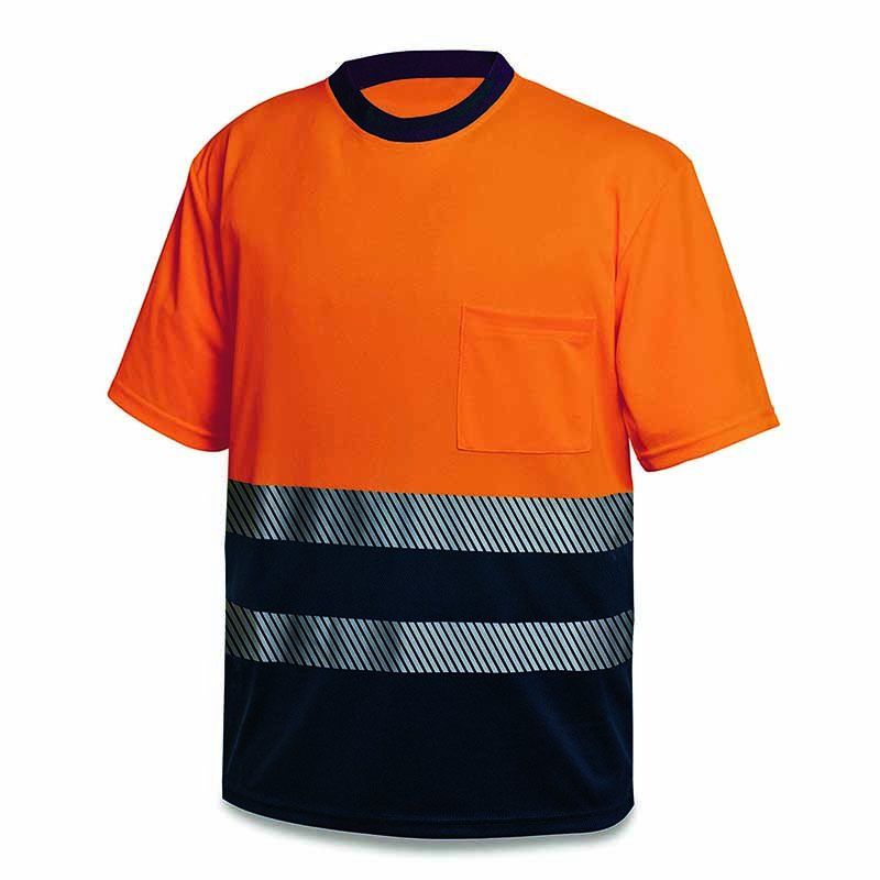 camiseta alta visibilidad pixie 1288tsavcpnfa naranja azul marino