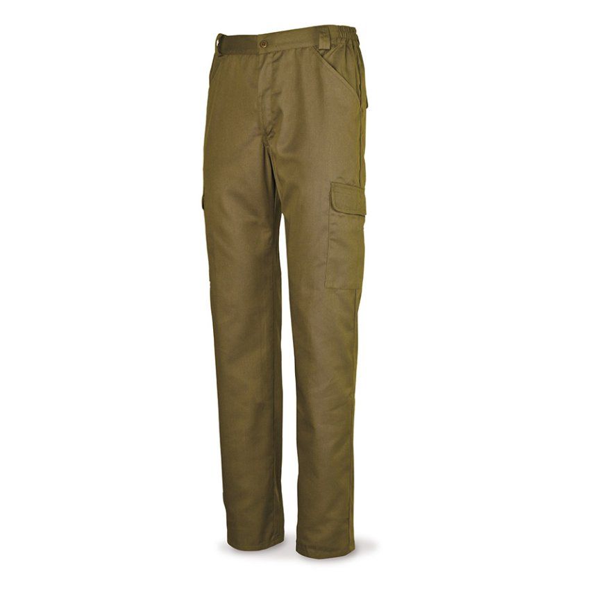 pantalon multibolsillos basic line 388pam beige
