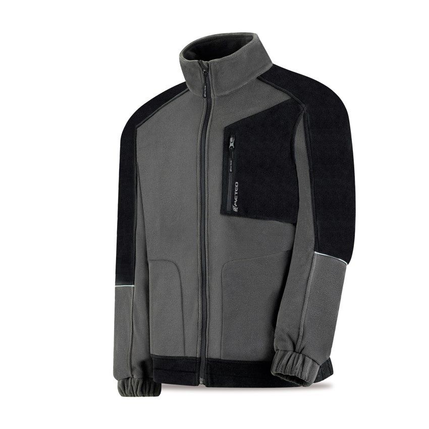 chaqueta polar viracocha azul gris negro 325g