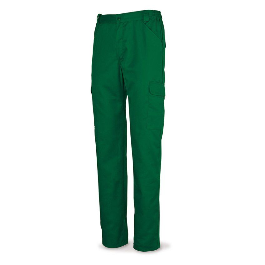 pantalon multibolsillos basic line 388pam verde