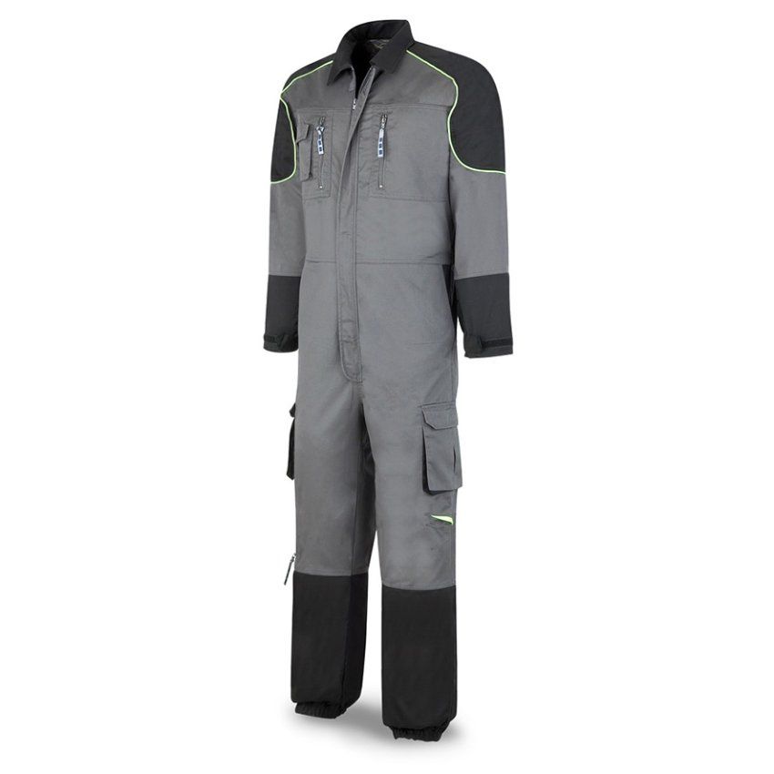 buzo de trabajo proseries first line 588bt gris negro 245g