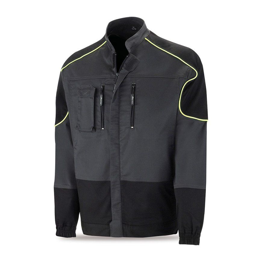 chaqueta laboral stretch pro series gris negro 588CPSGNE