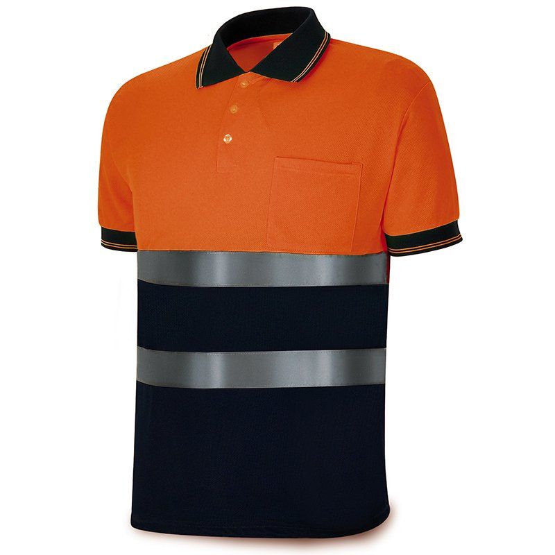 polo alta visibilidad prisma 1288pavxcrnfa naranja azul marino