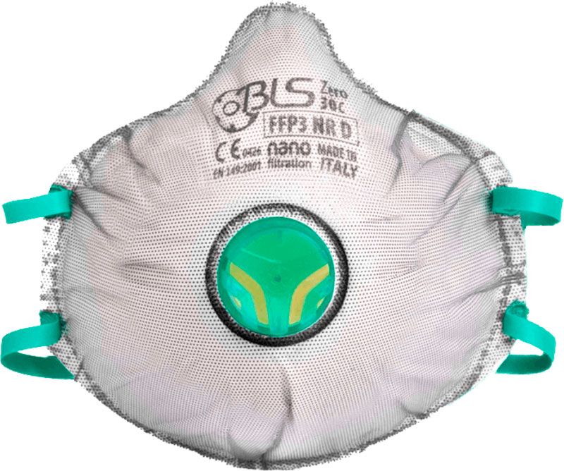 BLS Zero 031 Feinstaub-Maske FFP3 R D | Online Shop Produktbild-Vorschau 3