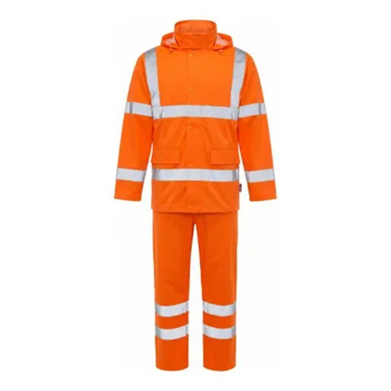 traje lluvia alta visibilidad octopus set hv naranja