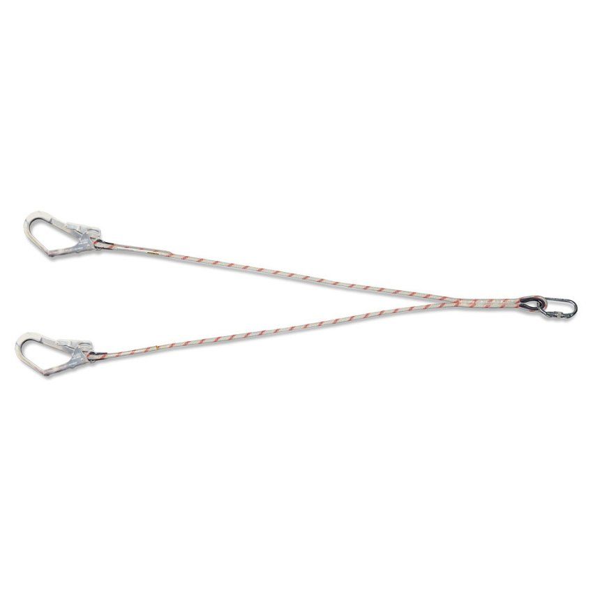 cuerda en y 1 5m mosquetones seguridad