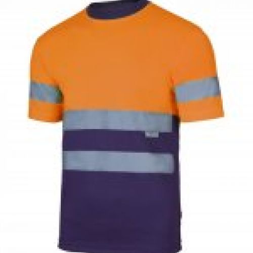 camiseta BICOLOR NARANJA