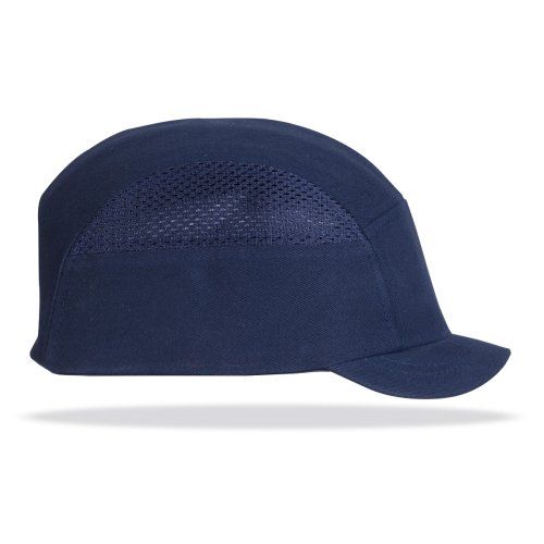 gorra antigolpes bumper pro visera corta azul marino