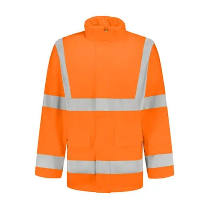 cazadora lluvia alta visibilidad octopus jacket hv naranja