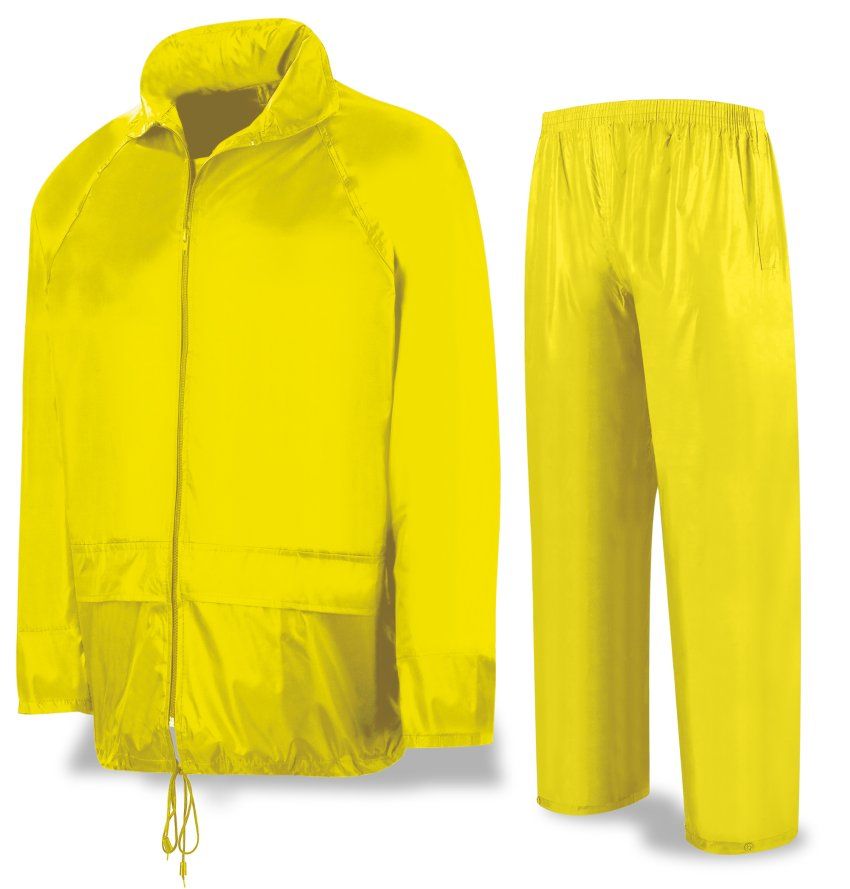 traje agua ingeniero amarillo poliester pvc