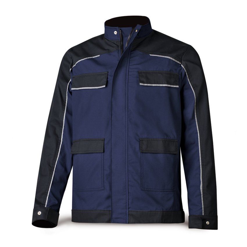 chaqueta laboral canvas pro series azul marino negro 588CAZA