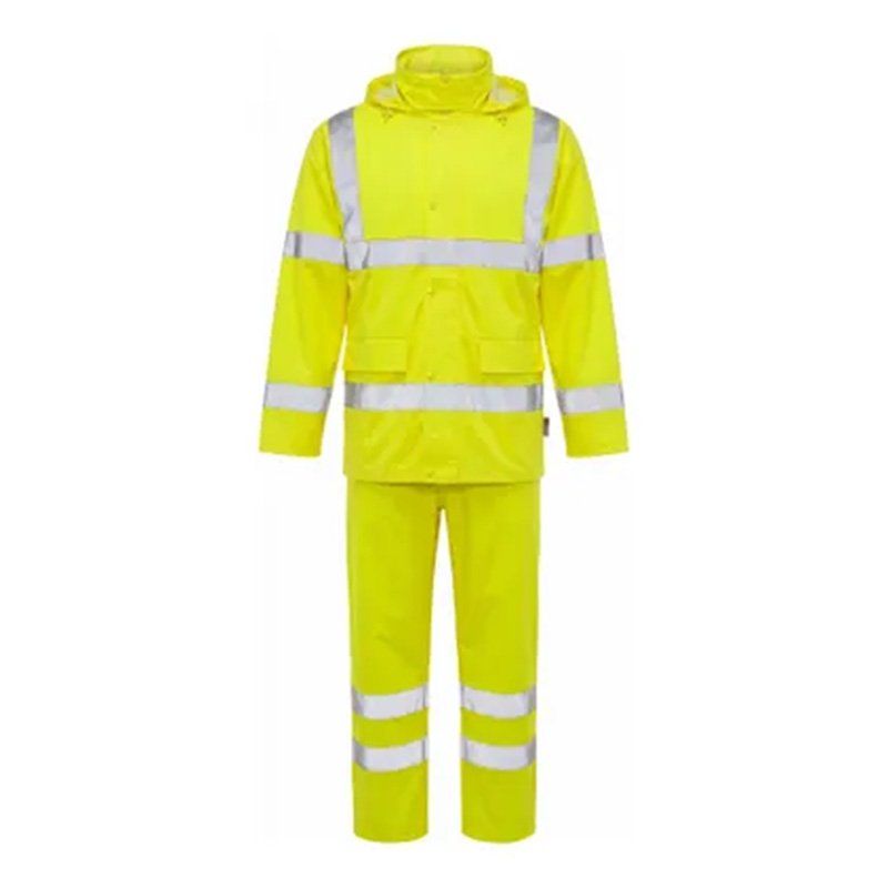 traje lluvia alta visibilidad octopus set hv amarillo