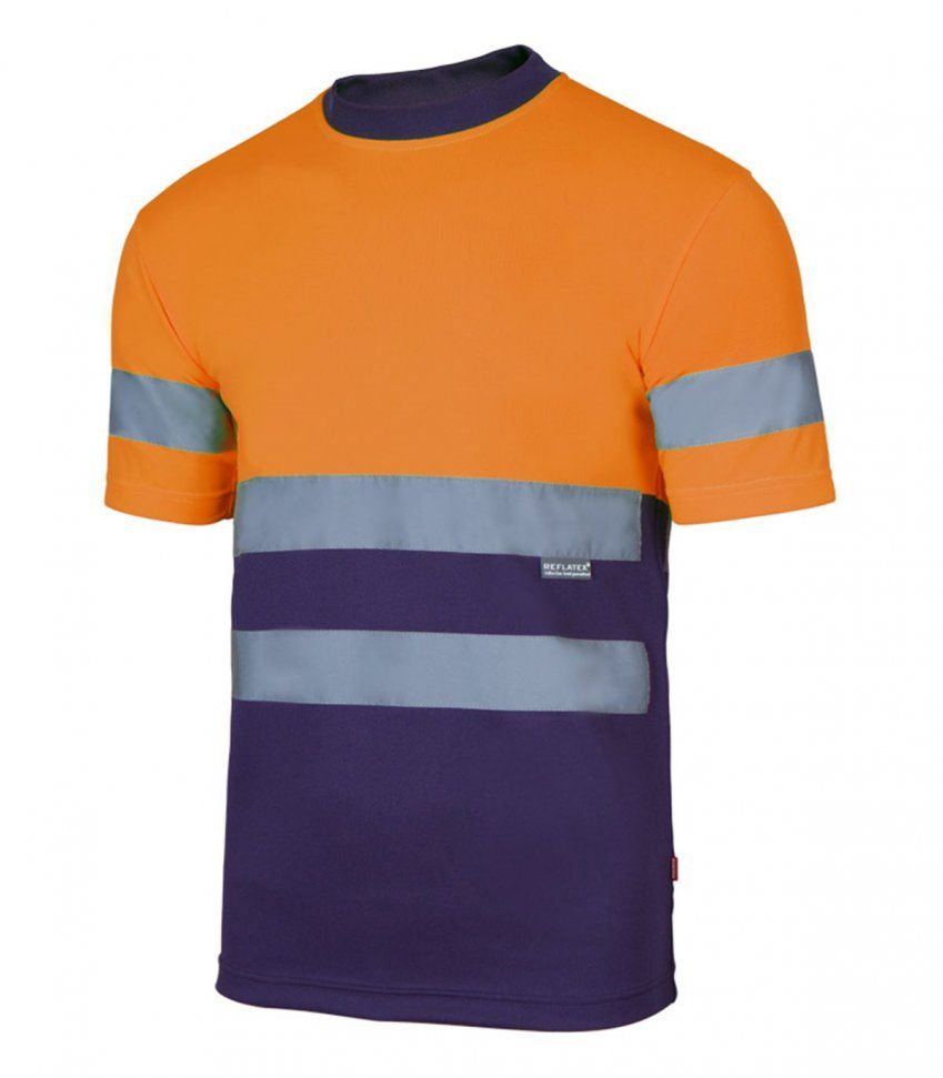 camiseta BICOLOR NARANJA