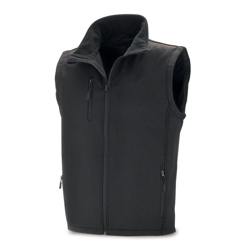 chaleco softshell doble lamina negro