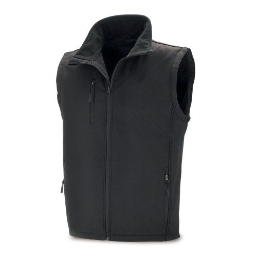 chaleco softshell doble lamina negro