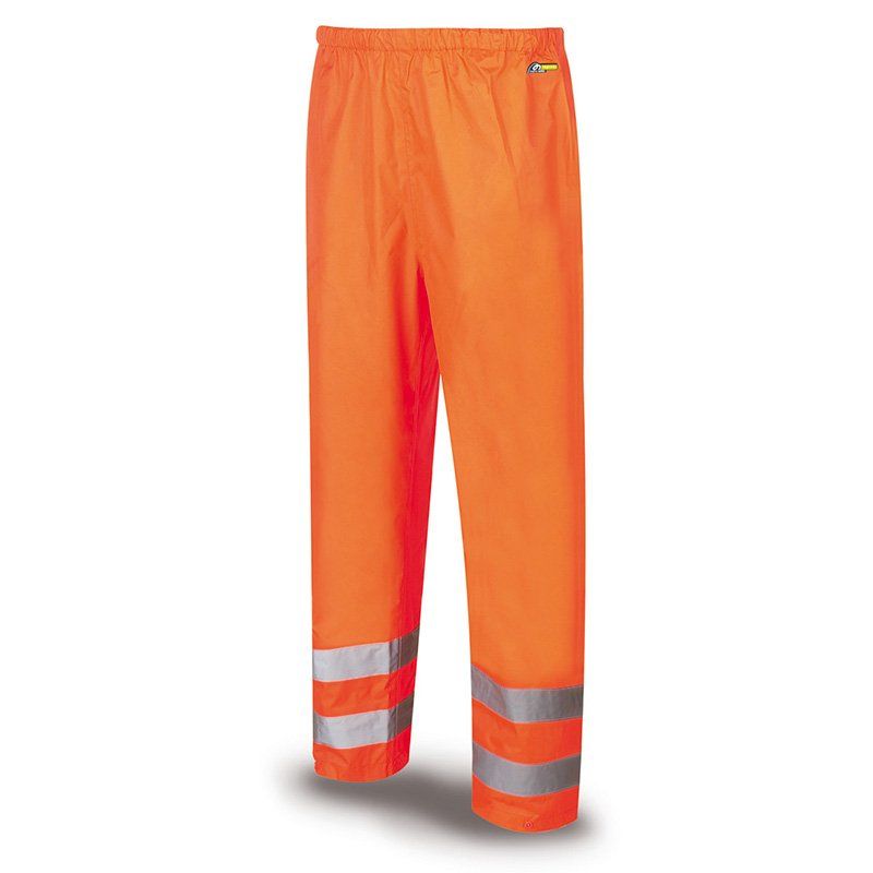 pantalon chubasquero alta visibilidad 288pafnf naranja av