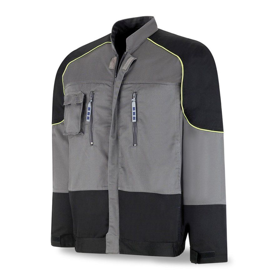 chaqueta laboral first line proseries 588ctam gris negro