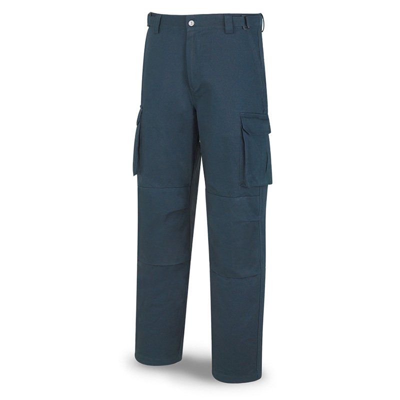 pantalon trabajo multibolsillos 588peam azul marino