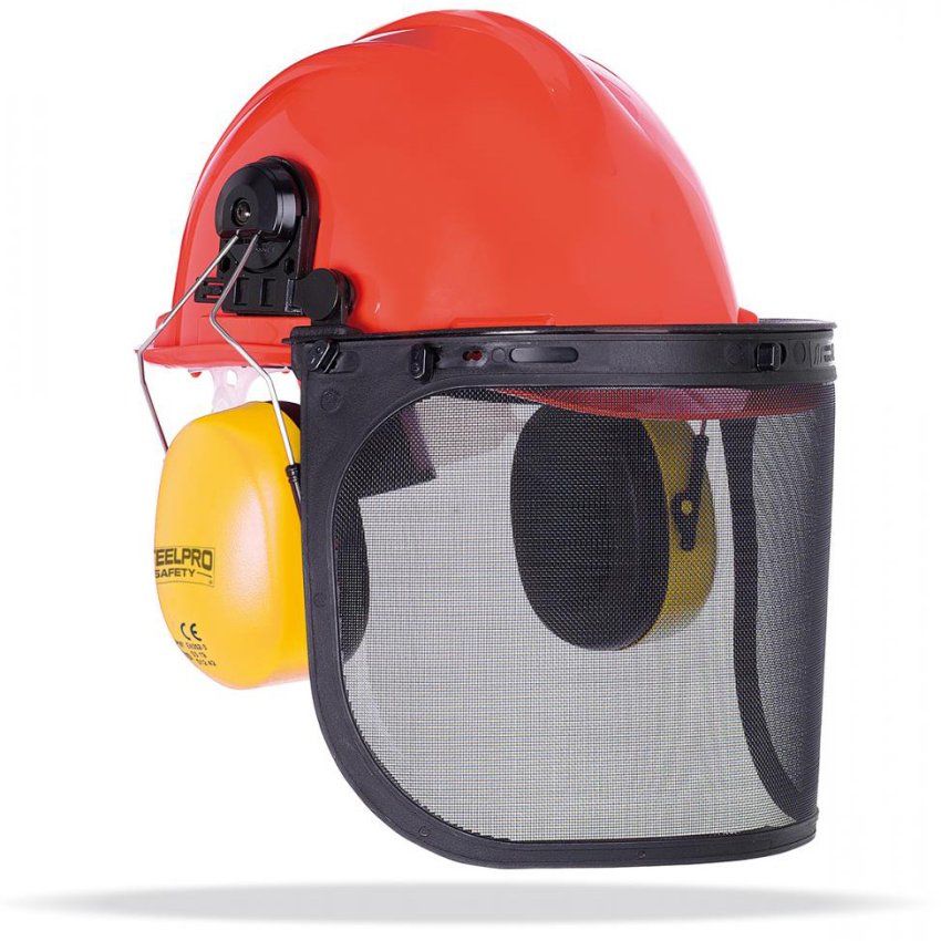 kit forestal casco visor orejeras