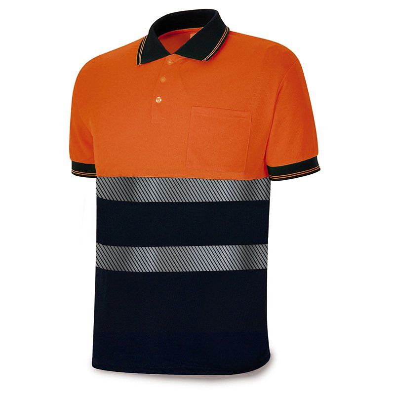 polo alta visibilidad jinx 1288pavcpnfa naranja azul marino