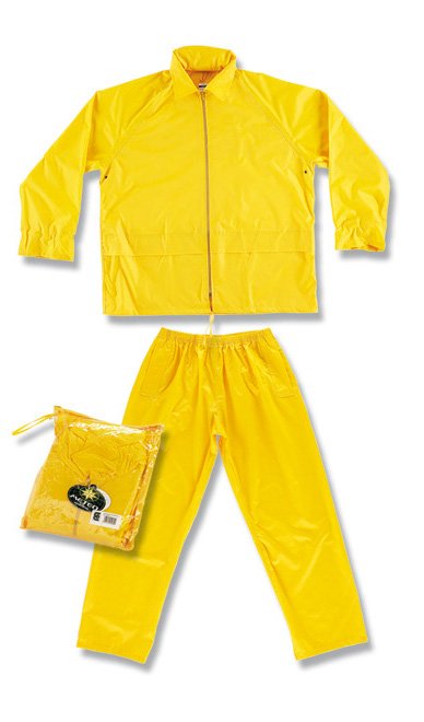traje agua amarillo