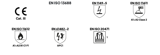 chaqueta ignifuga antiestatica alta visibilidad 988CIAVAM