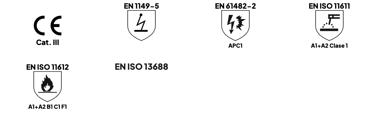 buzo ignifugo antiestatico algodon 270g caracteristicas